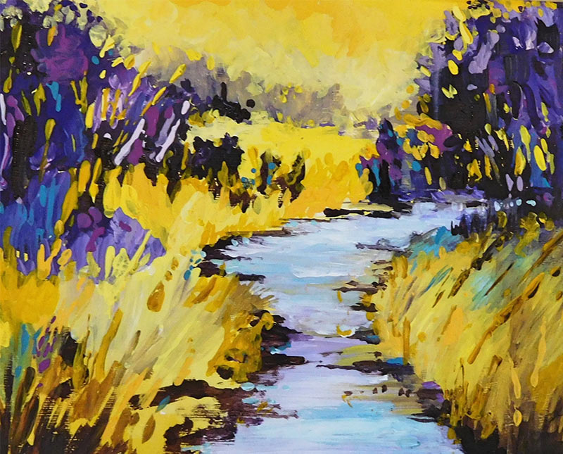 acrylic on board